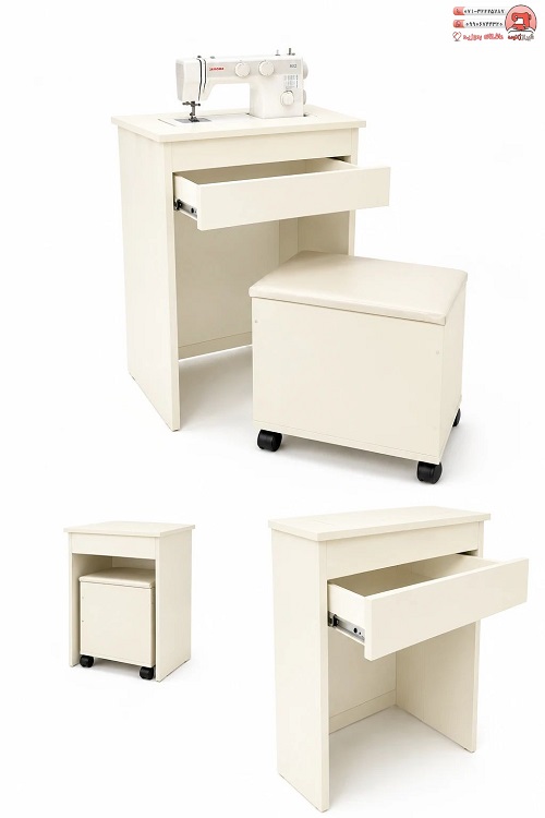 ميز چرخ خياطي تك كشاب  mdf